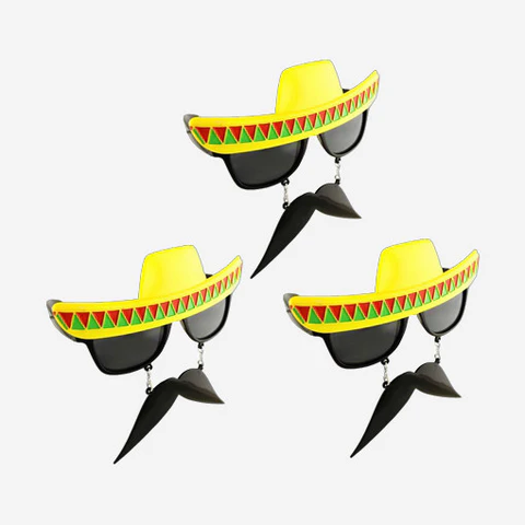 Cinco De Mayo     3 Amigos Party Pack  Sun-Staches